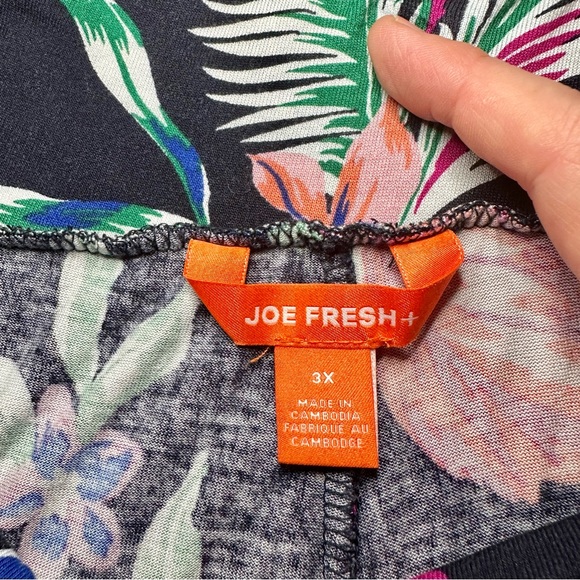 Joe Fresh Tropical Floral A-Line Midi Skirt size 3x - Picture 2 of 3